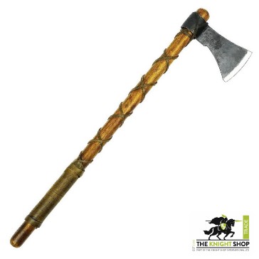 Viking Warrior Axe - Leather Wrapped Handle