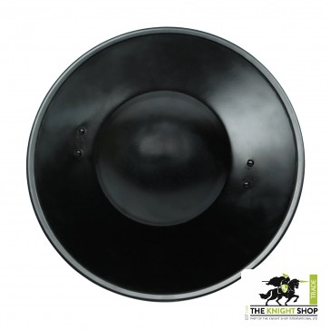 12" Black Steel Buckler - 16 gauge