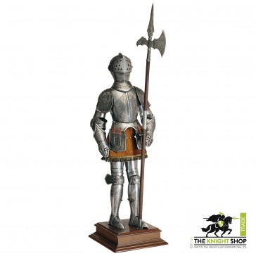 Miniature Spanish Suit of Armour with Halberd
