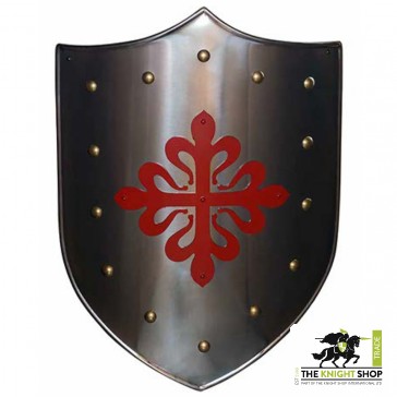 Red Calatrava Cross Shield
