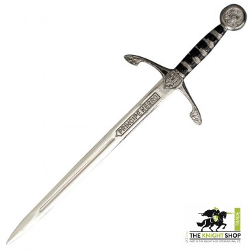 Black Prince Letter Opener - Silver