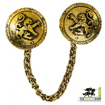 Order of the Lion Cloak Clasp - Antique Brass
