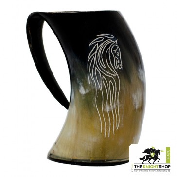 "Horse Lord" Horn Tankard 