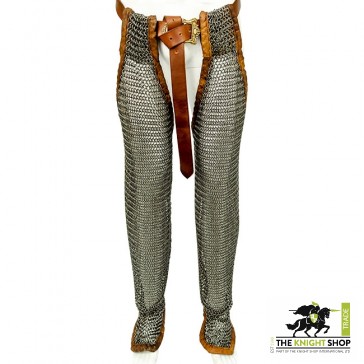 Zinc Plated Chainmail Chausses (Leggings) - Butted