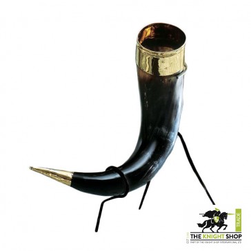 Viking Drinking Horn on Stand