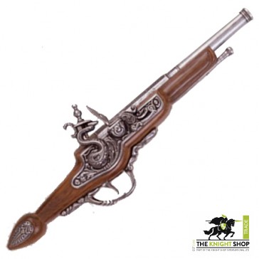18th Century Straight Flintlock Pistol