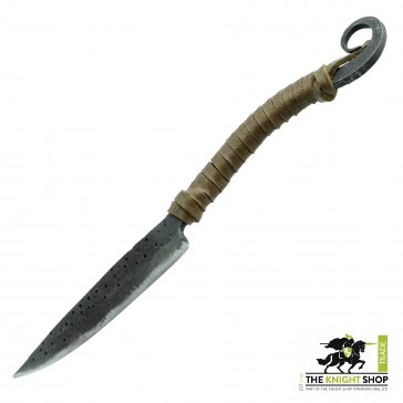 Hand Forged Knife - Leather Handle