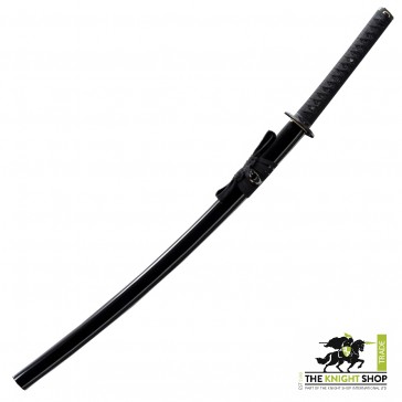 Hanzo Steel Clay Tempered Black Bat Themed Katana Model 5