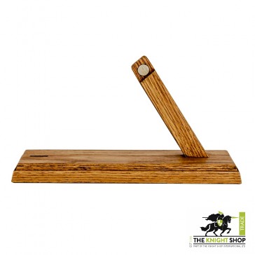 Slanted Magnetic Dagger Stand - Oak