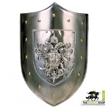 Silver Double-Headed Eagle Shield