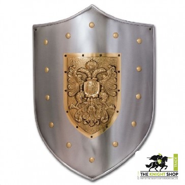 Gold Double-Headed Eagle Shield