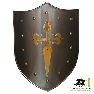 Brass St. James Cross Shield