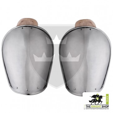14-15th Century Shoulder Armour (Pauldrons) - 16 gauge