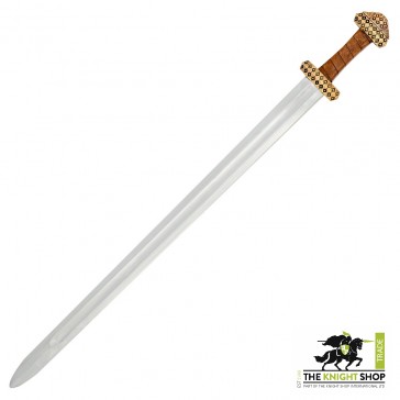 Peterson Type D Bronze Hilt Viking Sword - Leather Grip
