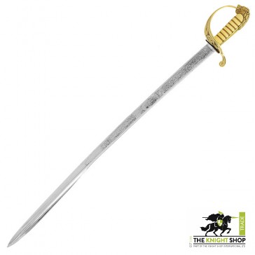 British Royal Navy Officer's Sword -  (Pipe-Backed) 1827 Pattern