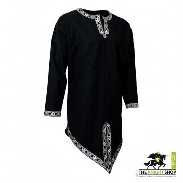 Medieval Tunic Full Sleeves Black Medium