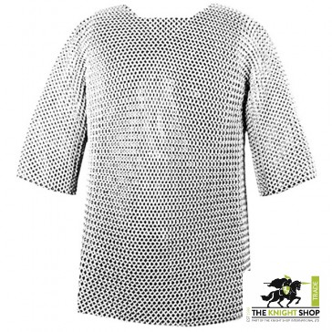 Chainmail Haubergeon - Butted - Zinc Plated - 44" Chest