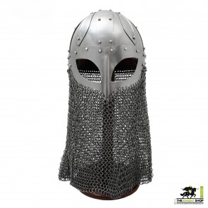 Viking Spectacle Helmet with Chainmail