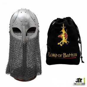 Viking Spectacle Helmet with Chainmail