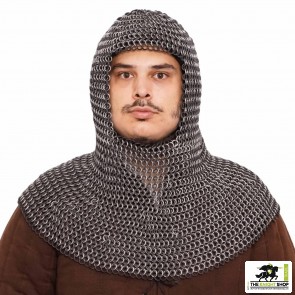 Chainmail Coif - Aluminium - Butted 