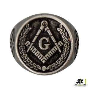 Masonic Ring - Pewter 19mm