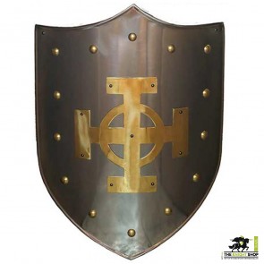 Brass Celtic Cross Shield