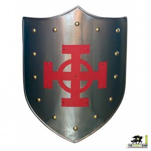 Red Celtic Cross Shield
