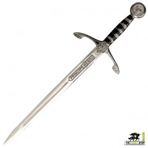 Black Prince Letter Opener - Silver