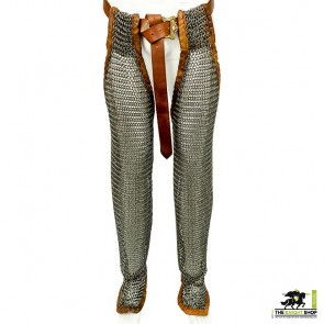 Zinc Plated Chainmail Chausses (Leggings) - Butted