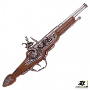 18th Century Straight Flintlock Pistol