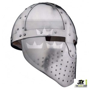 Crusader Transitional Spangenhelm - 14 gauge