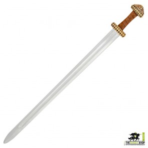 Peterson Type D Bronze Hilt Viking Sword - Leather Grip