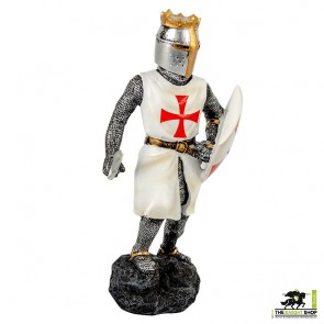 Case of 12 - Templar Knight Figurines with Sword - 18cm