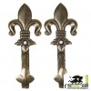 Fleur de Lys Pistol Holder - Brass