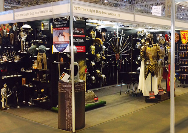 The Knight Shop Trade at the NEC Spring Fair - UK largest supplier of historical swords, armour and historical giftware