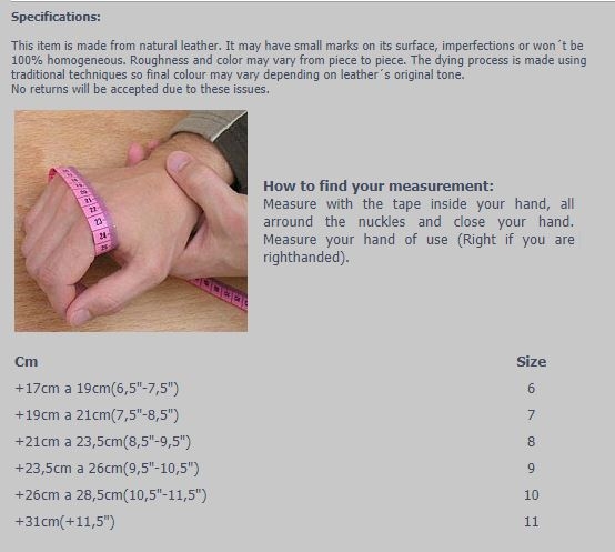 how to measure your marshal historical gloves